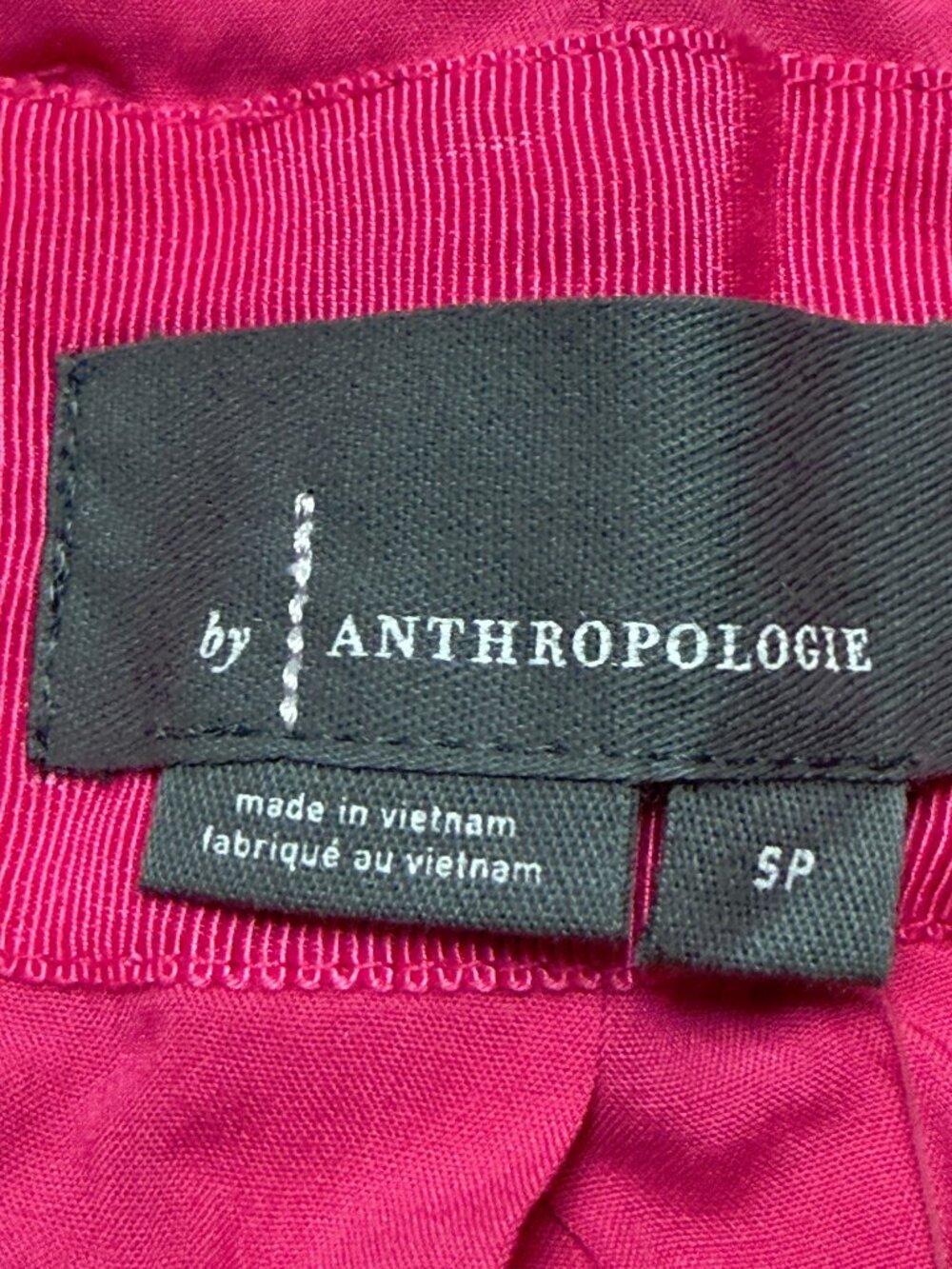 Anthropologie The Somerset Mini Pink Dress Floral Appliqué Edition Small P - Picture 8 of 12